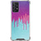 Paint Splatter Purple Galaxy A72 5G Clear Case